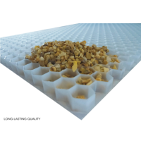 DALLE A GRAVIER BLANC 1M60X1M20 PLIE 3CM /PLAQUE